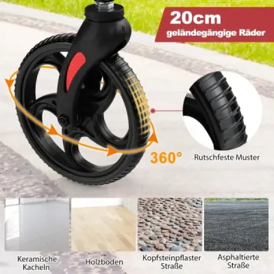 Rollator skladací a ľahký so sedadlom 2 v 1 invalidný vozík a cestovný rollator Ľahký červený