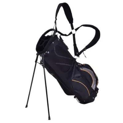 Golfový bag 9 palcový golfový bag profesionálny cestovný bag s hlavovou časťou a popruhom na prenášanie čierny