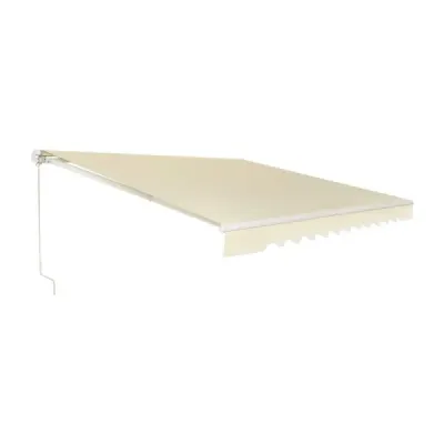 Markíza s kľukou Balkónová markíza Ochrana pred slnkom na balkón 360 x 300 cm Béžová