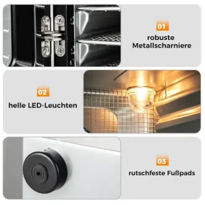 600W dehydrátor so 7 zásobníkmi z nehrdzavejúcej ocele Dehydrátor s časovačom 24 hodín a 30-75 ℃ 34 x 40,5 x 32 cm
