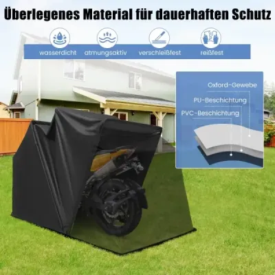Plachta na motorku z oxfordskej tkaniny s kovovým rámom Vodotesná Zimovzdorná 345 x 137 x 190 cm