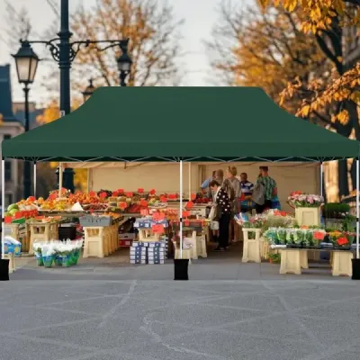 300 x 600 cm vyskakovací stan s baldachýnom skladací stan na podujatia s taškou na prenášanie zelený