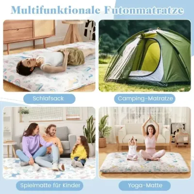 Japonský futónový matrac s prateľným poťahom a taškou na prenášanie Tatami Mat Colorful 140 x 200 cm Japonský futónový matrac s prateľným poťahom a taškou na prenášanie Tatami Mat Colorful 140 x 200 cm