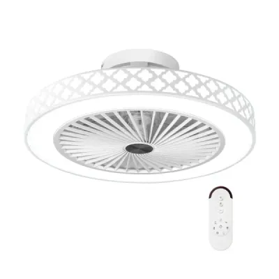 Stropný ventilátor s priemerom φ48 cm so svetlom a diaľkovým ovládaním, reverzibilný