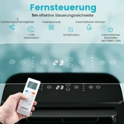 Prenosná klimatizácia 4 v 1 12000 BTU Kúrenie a chladenie Ventilácia a odvlhčovač (3,5 kW - 12000 - 35 m² (105 m³) - WIFI (iba chladenie)