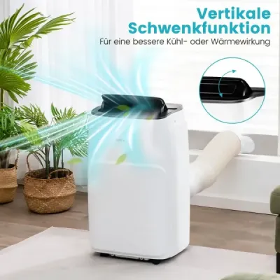 Prenosná klimatizácia 4 v 1 12000 BTU Kúrenie a chladenie Ventilácia a odvlhčovač (3,5 kW - 12000 - 35 m² (105 m³) - WIFI (iba chladenie)