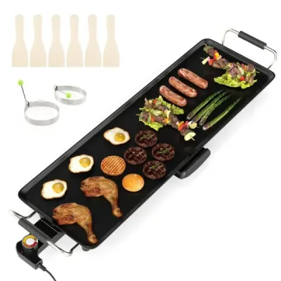 70 cm elektrická panvica Teppanyaki gril s nepriľnavým povrchom BBQ gril Elektrický gril