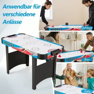 Elektrický stôl na vzdušný hokej s LED tabuľou výsledkov 130 x 61 x 76 cm