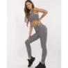 Športový top a legíny tmavošedé MODA5448