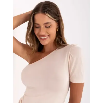 Dámske tričko na jedno rameno ružové MODA0101