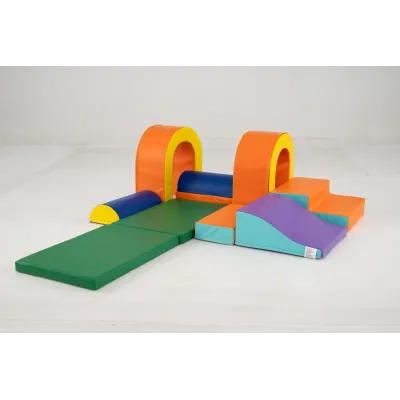 10-dielne penové stavebné bloky mäkké stavebné bloky na lezenie lezenie posúvanie, obrie stavebné bloky oranžové