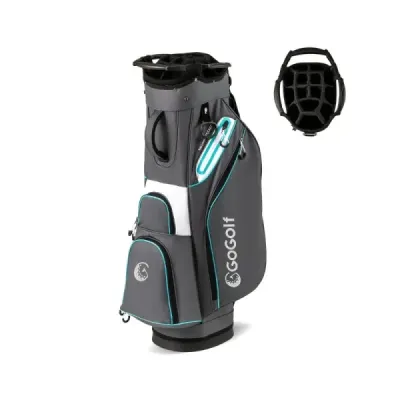 Golfová taška Ľahká golfová taška so 14 priehradkami Vodoodpudivá golfová taška Sivá