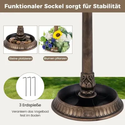 Krmítko pre vtáky so solárnym svetlom a kvetináčom Krmítko pre vtáky Stanica na kŕmenie vtákov Krmítko pre vtáky Bronz Krmítko pre vtáky so solárnym svetlom a kvetináčom Krmítko pre vtáky Stanica na kŕmenie vtákov Krmítko pre vtáky Bronz