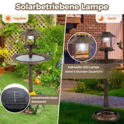 Krmítko pre vtáky so solárnym svetlom a kvetináčom Krmítko pre vtáky Stanica na kŕmenie vtákov Krmítko pre vtáky Bronz Krmítko pre vtáky so solárnym svetlom a kvetináčom Krmítko pre vtáky Stanica na kŕmenie vtákov Krmítko pre vtáky Bronz