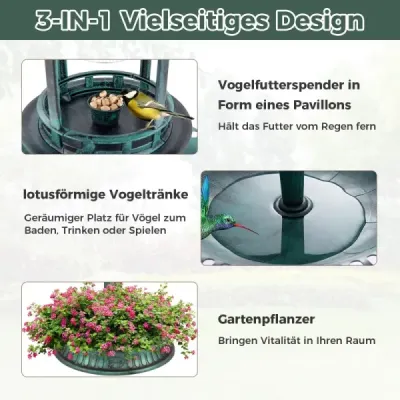 Krmítko pre vtáky so solárnym svetlom a kvetináčom Krmítko pre vtáky Stanica na kŕmenie vtákov Krmítko pre vtáky Zelená Krmítko pre vtáky so solárnym svetlom a kvetináčom Krmítko pre vtáky Stanica na kŕmenie vtákov Krmítko pre vtáky Zelená
