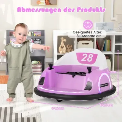 Odrážadlo pre deti elektrické odrážadlo s blikajúcimi LED svetlami ružové