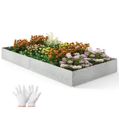 6-dielne pozinkované kovové obruby na trávnik Obruby na kosenie Obruby na záhony DIY vyvýšené záhony Záhradný záhon 110 x 22 cm