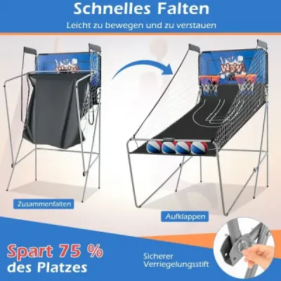 8 v 1 Basketbalový stroj Skladací elektrický bazénik Strelecký stroj Blue