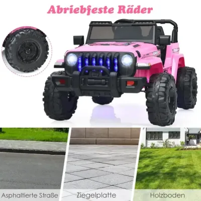 Detské nákladné auto Elektrické vozidlo na batérie s 2 sedadlami 114 x 78 x 67 cm Ružová