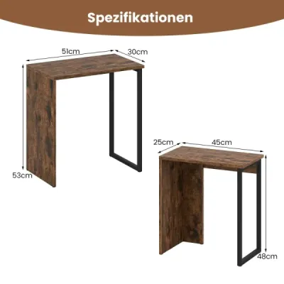 Sada 2 konferenčných stolíkov Bočný stolík z umelého dreva Stolík do obývačky Nočné stolíky Rustikálna hnedá Sada 2 konferenčných stolíkov Bočný stolík z umelého dreva Stolík do obývačky Nočné stolíky Rustikálna hnedá