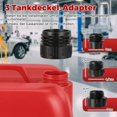 Prečerpávacie palivové čerpadlo s automatickým zastavením, elektrické palivové čerpadlo s prietokom 3,8 GPM s 3 adaptérmi veľkosti