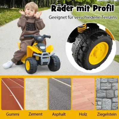6V elektrická štvorkolka pre deti Mini elektrická štvorkolka s LED svetlometmi Elektrické auto ATV pre deti vo veku 18-36 mesiacov