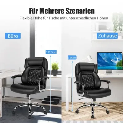 Manažérske kreslo ergonomické kancelárske kreslo s nosnosťou do 225 kg kancelárske kreslo s funkciou hojdania Manažérske kreslo ergonomické kancelárske kreslo s nosnosťou do 225 kg kancelárske kreslo s funkciou hojdania