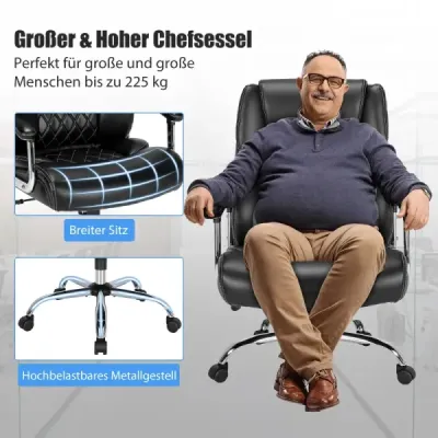 Manažérske kreslo ergonomické kancelárske kreslo s nosnosťou do 225 kg kancelárske kreslo s funkciou hojdania Manažérske kreslo ergonomické kancelárske kreslo s nosnosťou do 225 kg kancelárske kreslo s funkciou hojdania