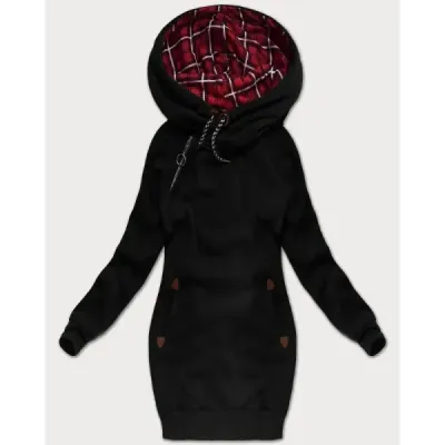 Dlhá dámska mikina MODA738/1 čierna