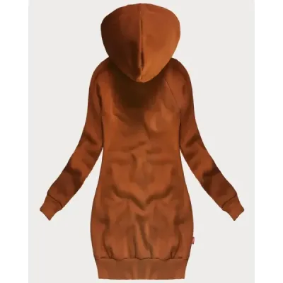 Dlhá dámska mikina MODA738/1 karamelová