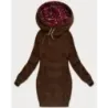 Dlhá dámska mikina MODA738/1 hnedá