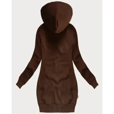 Dlhá dámska mikina MODA738/1 hnedá