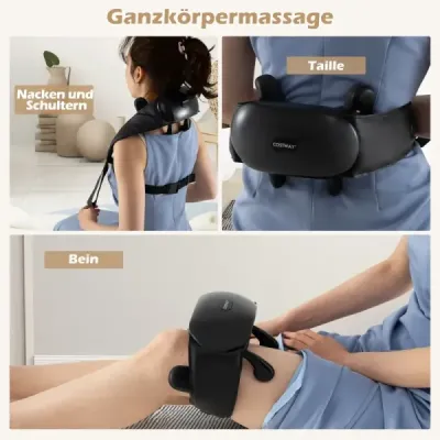 Masážny stroj na krk a ramená 4D hnetací masážny stroj shiatsu s 2 nastaveniami tepla