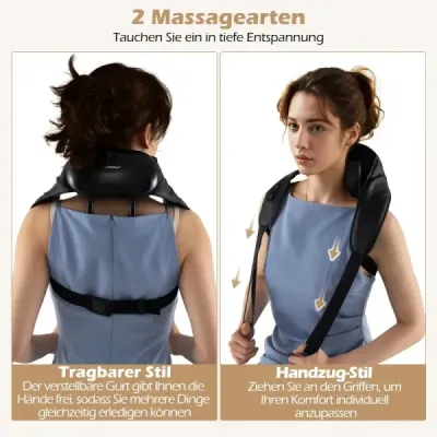 Masážny stroj na krk a ramená 4D hnetací masážny stroj shiatsu s 2 nastaveniami tepla