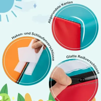 10-dielne penové stavebné bloky Mäkké stavebné bloky na plazenie Lezenie Posúvanie Obrie stavebné bloky Zelené
