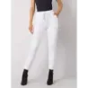 Dámske pletené chino nohavice bielej farby (3589.07X)