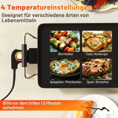 70 cm elektrická panvica Teppanyaki gril s nepriľnavým povrchom BBQ gril Elektrický gril