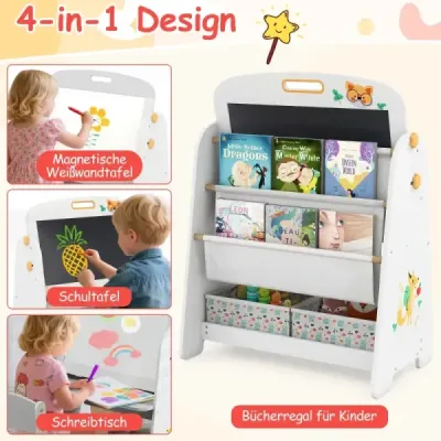 Detský stojan so stoličkou Detská tabuľa s policou a magnetickou tabuľou a tabuľou Sivá Detský stojan so stoličkou Detská tabuľa s policou a magnetickou tabuľou a tabuľou Sivá