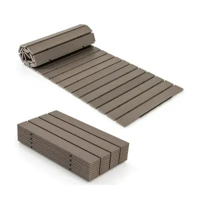 Rolovací chodník z HDPE 242 x 55 cm Walkway roll-out záhradný chodník odolný voči poveternostným vplyvom  Grey
