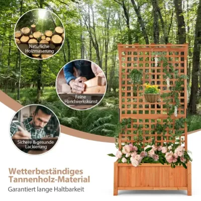 Box na sadenie s mriežkou a strechou a mriežkou a drenážnymi otvormi Box na sadenie záhradná mriežka