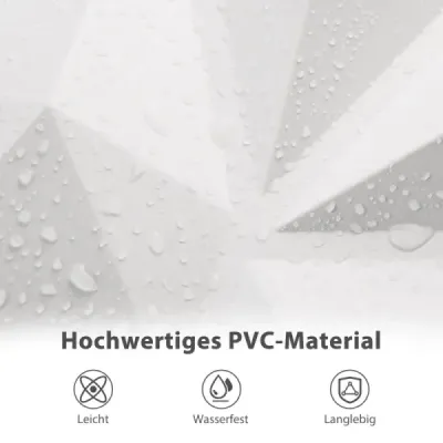 50 kusov 3D nástenných panelov diamant 30 x 30 cm nástenný obklad dekorácia na stenu biela 4,5m²