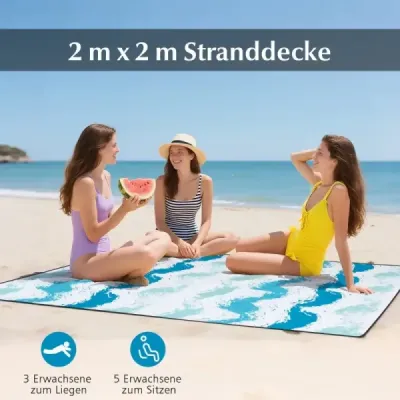 Sada 2 plážových stoličiek so slnečníkom a plážovou dekou/slnečníkom s taškou, 2 skladacie stoličky modré