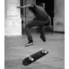Kompletný skateboard Funboard Minicruiser Drevený longboard 20x79cm - čierny