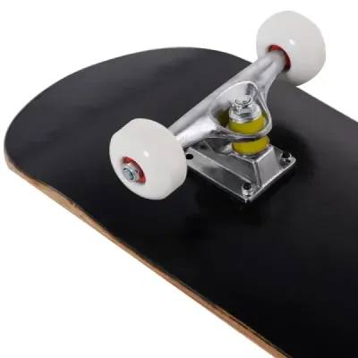 Kompletný skateboard Funboard Minicruiser Drevený longboard 20x79cm - čierny