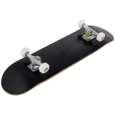 Kompletný skateboard Funboard Minicruiser Drevený longboard 20x79cm - čierny