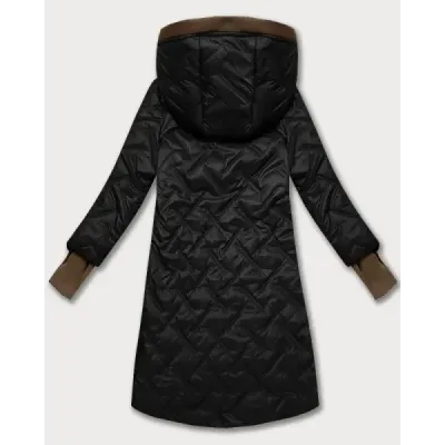 Prešivaná dámska jesenná bunda MODA2291BIG  čierna