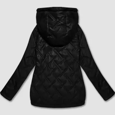 Ľahká dámska bunda plus size  S'West MODA8558BIG čierna