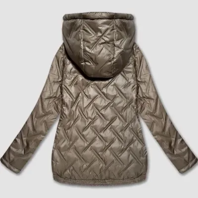 Ľahká dámska bunda plus size  S'West MODA8558BIG béžová