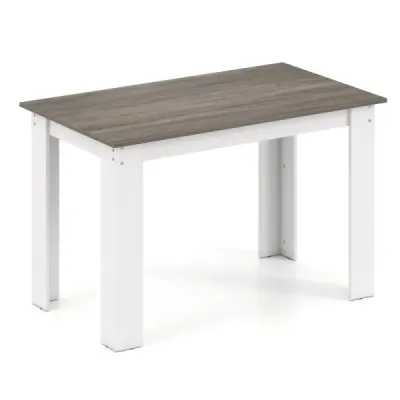 120 cm jedálenský stôl pre 4-6 osôb, drevený obdĺžnikový stôl, veľký jedálenský stôl, moderný kuchynský stôl, biely