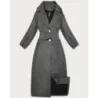 Dámsky dlhý kabát  S'West  MODA8542 čierny